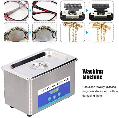 0,9L 55W Ultrassonic Wash Machine Stainless Timer Ultrassom Limpador para Limpeza de Anéis de Jóias