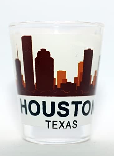 Houston Texas Sunset Skyline Shot Glass