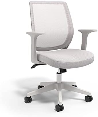 Union & Scale UN59418 Essentials Mesh Back Fabric Cadeira, cinza
