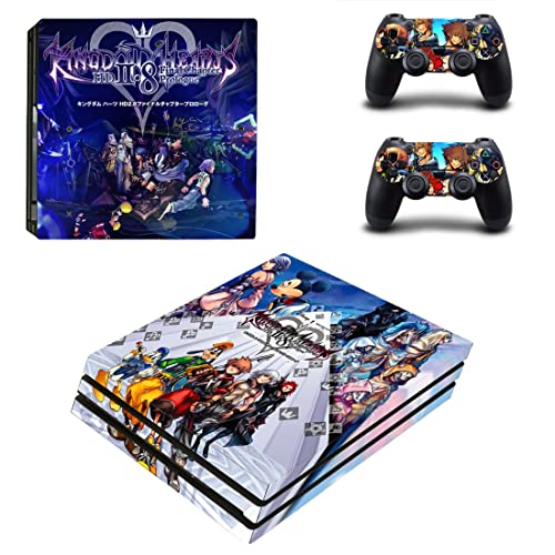Jogo The Sora Kingdom Role-Playing PS4 ou PS5 Skin Stick Hearts para PlayStation 4 ou 5 Console e 2 Controllers Decal Vinil V11239