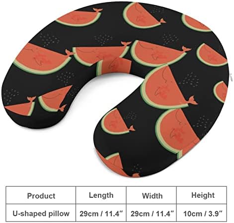 Frenda engraçada do travesseiro de pescoço de baleia de melancia