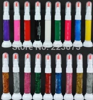 18 cores 2 em 1 unhas listras de listras de caneta acrílica artes de pintura de unhas polonês verniz de caneta