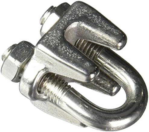 Campbell T7633003 Clipe de cabo de aço inoxidável, 3/16 polegadas