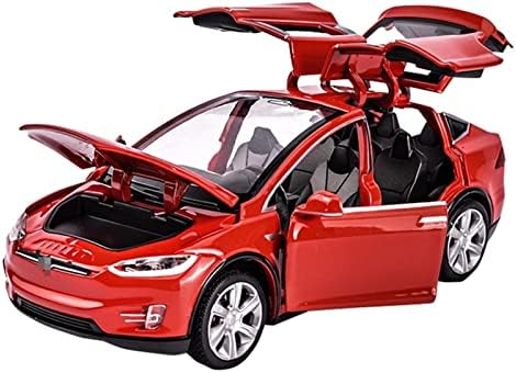 Modelo de carro em escala para tesla modelo x aloy caro modelo veículos Diecast Cars 1:32 Proporção