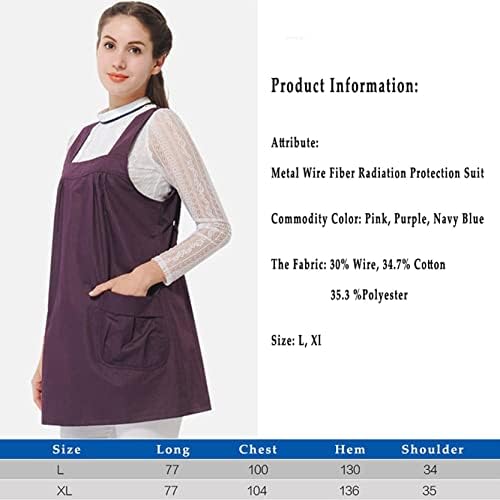 Vestido de proteção contra radiação de roupas de maternidade Bturyt, colete de metal fibra gestante Mulheres de radiação