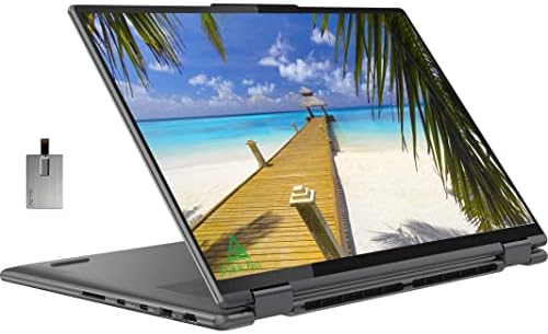 Lenovo 2022 Yoga 7i 2-em-1 360 ° Laptop de tela sensível ao toque de 260 ° 16 2,5k, plataforma Intel EVO Core i5 1240p, 8 GB de RAM, 512 GB PCIE SSD, Intel Iris XE Graphics, teclado de retroilumos, Win 11, Storm Gray, 32 GB Usb Card, cartão USB