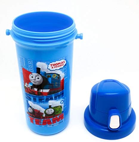 オーエスケー OSK SC-600B Garrafa de caneca, garrafa de água potável direta, Thomas the Tank Engine 20,3 fl oz, boca aberta/larga,