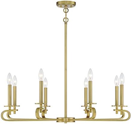 Savoy House 1-2451-8-322 Torino 8-Light Chandelier em latão quente