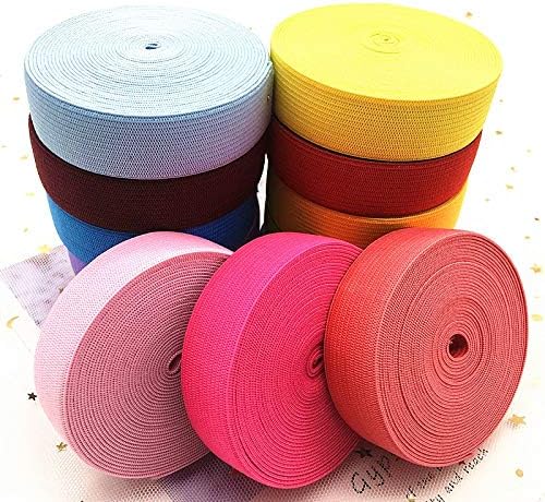 Herrmosa 2cm 2,5cm colorido banda elástica nylon nylon multirole spandex fita costura de renda com acabamento na faixa de banda