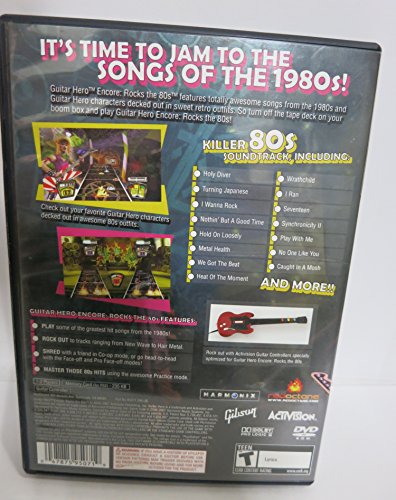 PS2 Guitar Hero Encore Rocks the 80's