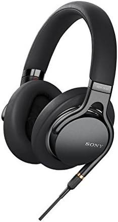 Sony Mdr1am2 com fio de alta resolução fones de ouvido de áudio, preto e MDR7506 fone de ouvido de diafragma grande profissional de grande diafragma