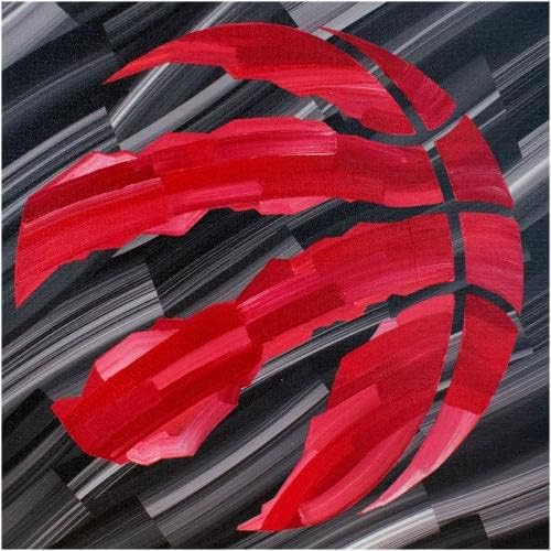 Toronto Raptors 16 x 20 Galeria de logotipo embelezada Giclee - Arte e impressões originais da NBA