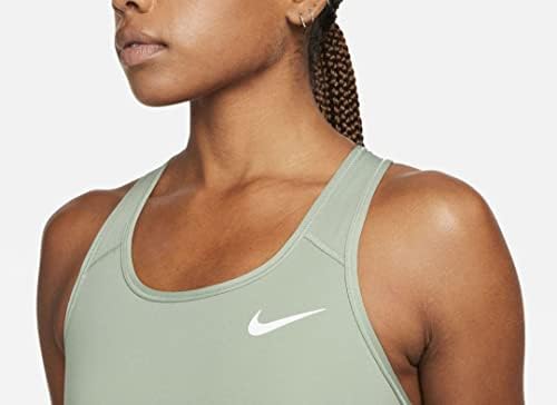 Nike feminino dri-fit swoosh suporta suportar sutiã esportivo não acolchoado