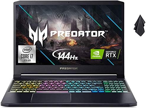 Acerador Acer Triton 300 Laptop 2021, Intel I7-10750H, Nvidia GeForce RTX 2070, 15,6 Full HD IPS 144Hz IPS Display,