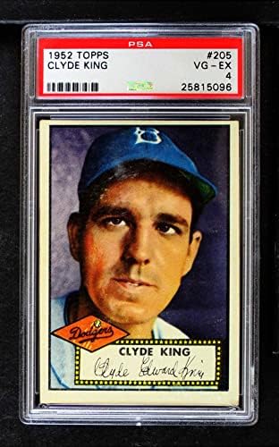 1952 Topps # 205 Clyde King Brooklyn Dodgers PSA PSA 4.00 Dodgers