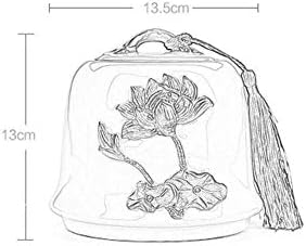 Gaofao Calrm for Ashes Mini Cremação para o Funeral Ashes para Cinzas Humanas Pequena Cerâmica Pintada Exibir Enterro em Casa Calrm