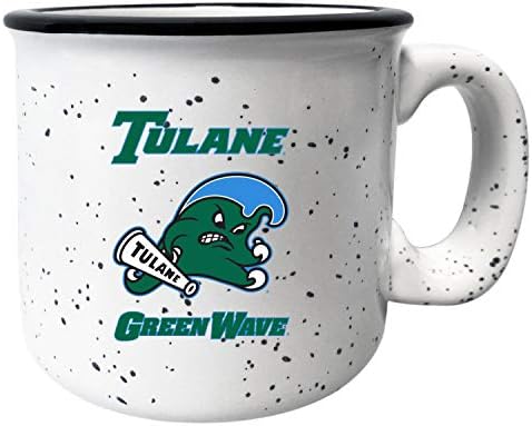 R e R importações Tulane University Green Wave Sparkled Camper Coffee Caneca Branca 16 oz