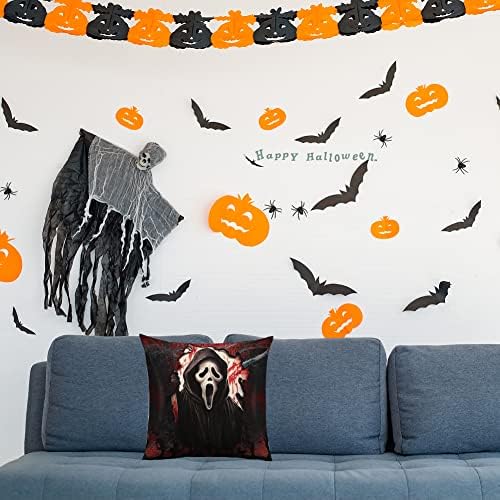 Grito fantasma engraçado halloween travesseiro capa de fantasma chamando festas de halloween pillow ponhas de halloween