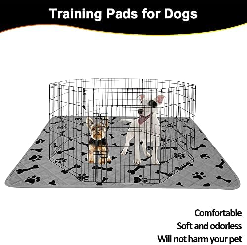 Chhkon Pet Pee Pads para cães pequenos Treinando a almofada de cachorrinho lavável Non Slip reutilizável Crata de cachorro impermeável