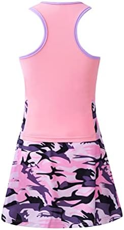 Inzzoy Kids Girls Tankini Tennis Golf Dress Roupos