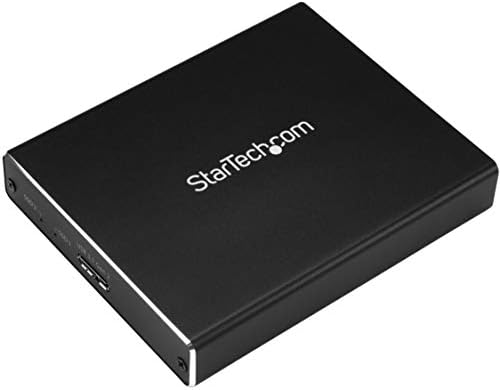 Startech.com Gabinete de disco rígido de slot duplo para M.2 SATA SSDs - USB 3.1 - Alumínio - M.2 para Sata - Raid