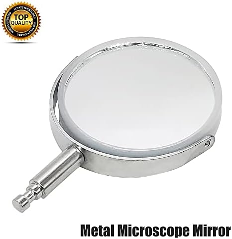 METAL Frame Reflexão Espelho para Microscópio, Diâmetro do Refletor 49 mm, Prata
