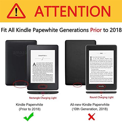 Kindle Paperwhite 1 2 3 [2012 RELEAÇÕES/2013 RELEAÇÕES/2015 RELEAÇÕES] Com o recurso de correia manual para o Kindle Paperwhite