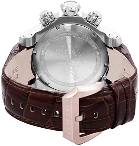 Coleção de Reserva 0359 da Invicta Men Venom Chronógrafo Brown Leather Watch