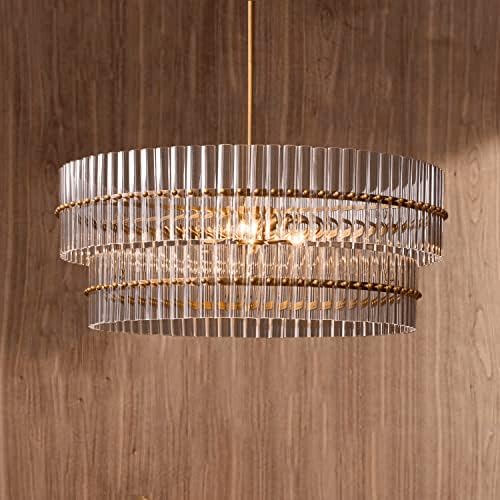 Lustre redondo de cristal, lustre redondo de Crystal Crystal 29,5 dia. X 65 h