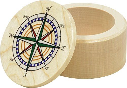 Compass Rose Trinket Box - Feito nos EUA