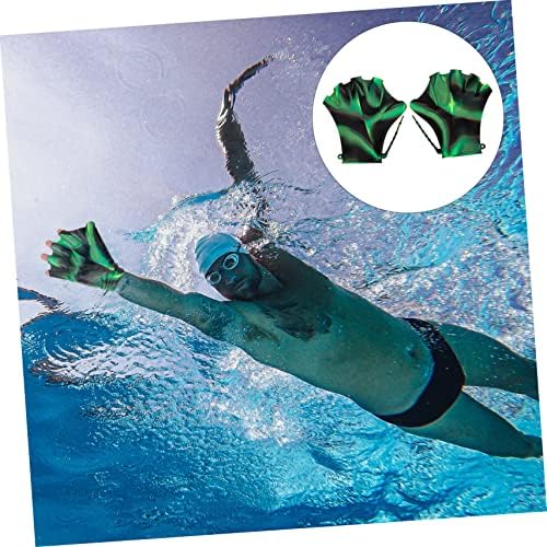CLISPEED 2 pares de luvas de natação Mittens para homens abundantes de mão para homens Mens Acessórios para ginástica