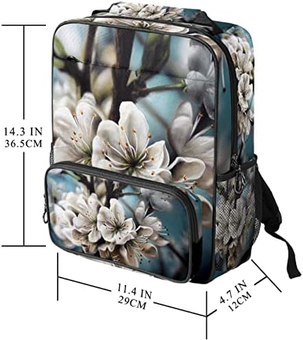 VBFOFBV LAPTOP CASual leve para homens e mulheres, flores de flores brancas primavera