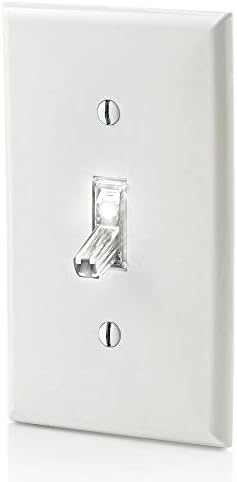 Leviton L1463-2C 15 amp, 120 volts, alternância do LED iluminado, grau residencial, aterramento, limpeza