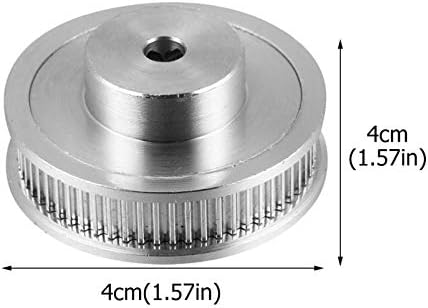 Acessórios tehaux Roda síncrona, polia de tempo de alumínio Velocidade variável Polia com cinto mecânico Polia síncrona de alumínio para impressora 3D 1 Conjunto de impressoras 3D mecânico