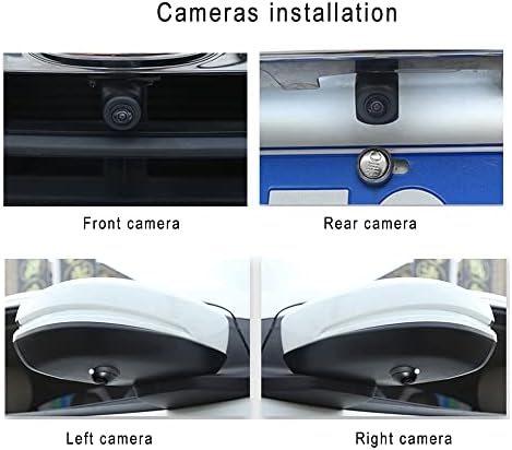 Weivision AHD 1080P 3D 360 graus Vista de pássaro Panorama Sistema de câmeras de estacionamento de estacionamento Voamento VIDENTE VIDEO DVR Monitor +ADAS +7 polegadas AHD Monitor