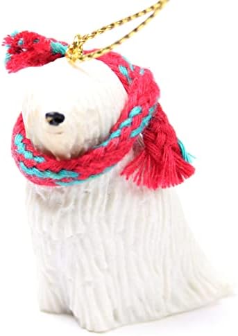 Conceitos de conversa Komondor minúsculo miniatura Um ornamento de Natal - delicioso!