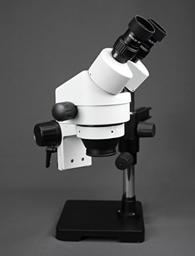 Vision Scientific VS-2AFZ-IFR08-3N Microscópio estéreo de zoom trinocular simul-focal, 10x WF ocular, 3,5x-90x ampliação, 0,5x