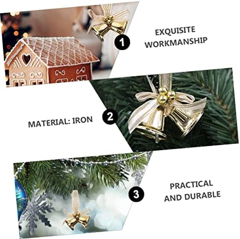 HEASOME 1 PC Pequenos ornamentos de sino de metal grinaldas sinos de trenó anel de natal decoração de campainha árvore de natal