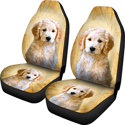 Pawlion Goldendoodle Dog Print Car Seat Covers