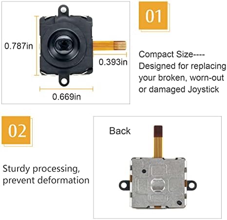 Kit de substituição de joystick sehawei para controlador Oculus Quest 2, acessórios de reparo do joystick Thumb Stick para Oculus