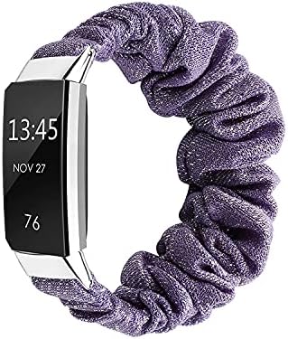 Compatível com Fitbit Charge 2 /h /bits bits presentes para mulheres ， bandas de reposição elástica mole esporte pulseira acessórios