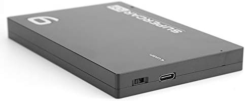Gabinete do disco rígido USB C, portátil com proteção contra disco rígido DataWriting All Metal para 7-9,5 mm de espessura