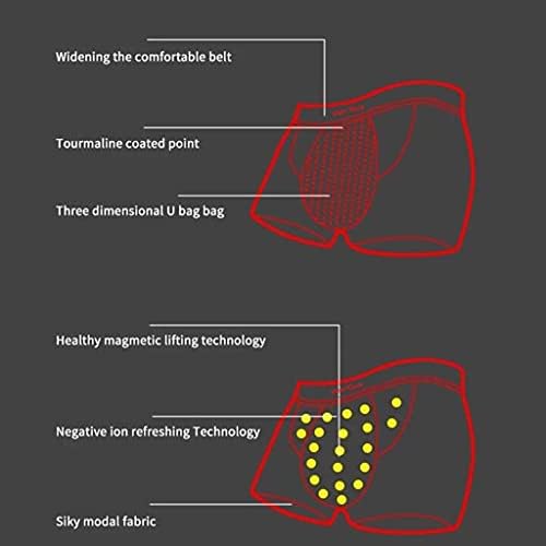 3-Packs homens ampliando a roupa íntima terapia magnética boxeadores calças de saúde para melhorar a vida
