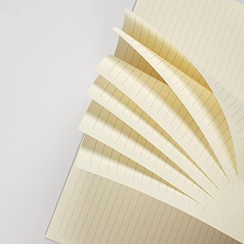 O Spiral Notebook College governou 4 pacote com 120 gsm de papel de espessura, diário de escrita em espiral A5 com elástico, 70 folhas