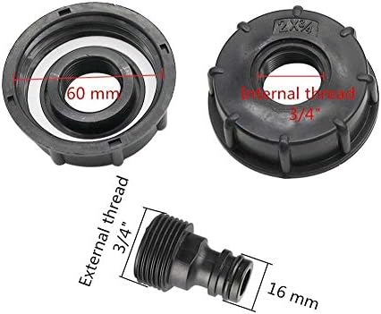 Acessórios de mangueira à prova de vazamento Freia feminina de 60 mm para interface de tubulação de 1/2 Adaptador de água Irrigação