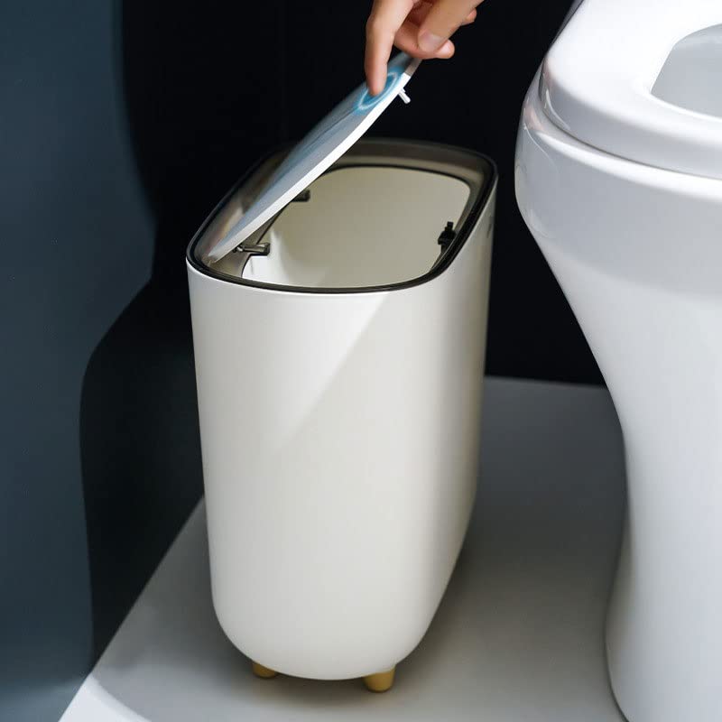 Lixo de lacuna de bkdfd lata de bomba doméstica cobertura de lixo estreito banheiro cozinha com tampa de lata de lata de lata de papel
