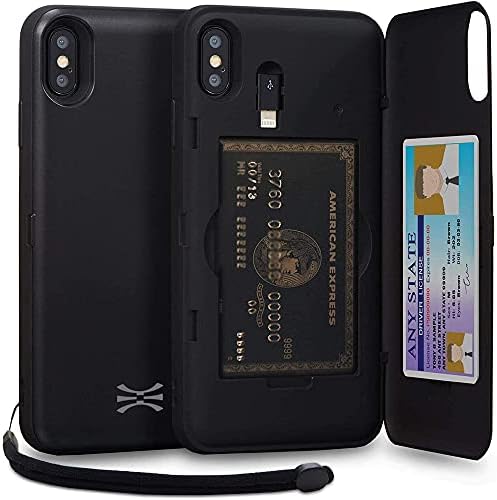 Toru CX Pro Case para iPhone XS Max, com suporte de cartão | Tampa de proteção esbelta com cartões de crédito ocultos