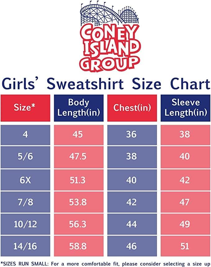 Conjunto ativo para garotas de Coney Island - Selto de moletom com capuz de 3 peças e calças de moletom de moletom com capuz
