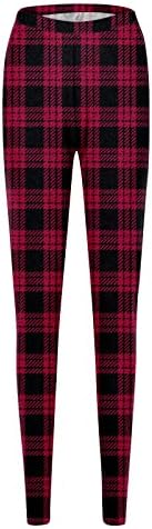 Leggings de ioga de Natal ZDDO para mulheres, calças de treino de cintura alta elástica de calça xmas xmas xases 2022 Winter ioga