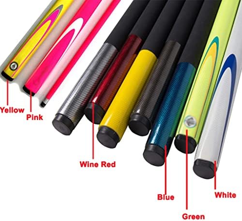 Renslat Black Carbon Billiard Cue 9,5mm Stick Stick 1/2 Split Carbon Snooker Sticks colorido colorido